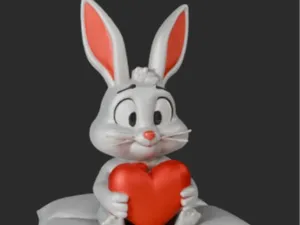 Baby BugsBunny with heart