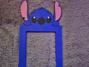 Stitch light switch cover surround for single pole