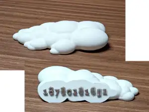 云朵造型的挪车号码牌