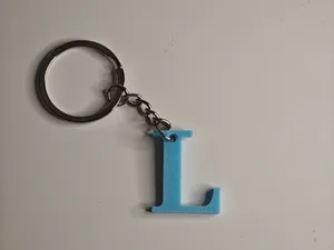 L letter keychain