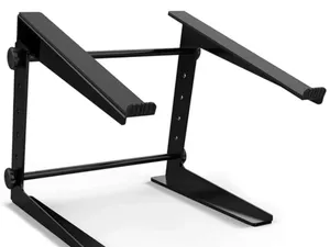 Self-adjusting height DJ laptop stand