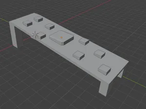 Slanted monitor stand