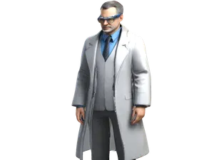 Professional Lab Coat Character