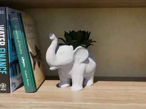 Elephant Planter - Cute Succulent Pot - 3D Print