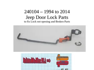 Jeep Door Lock Parts 1994 - 2014