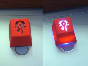 魔兽世界部落标志透光键帽