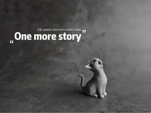 打哈欠的小猫 微缩动物模型工艺品摆件
