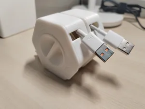 新一代顺滑电缆/充电线收纳盒