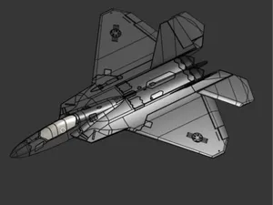 F-22 Gears Up model