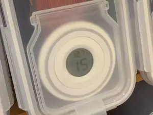3D打印耗材存放密封桶温湿度计框体(适配4L米桶)
