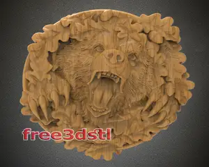 Grizzly bear 3D STL Model (FREE)