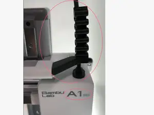 A1mini挤出机电缆保护弹簧防振磨损加长-伸进切刀缝-无支撑版
