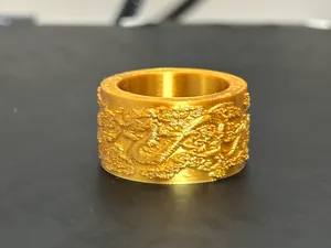 黄金龙凤扳指