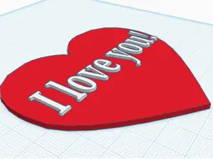 Heart saying “I love you”