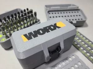 WORX-威克士电动螺丝刀-50mm双截棍D2系列便携批头盒套装