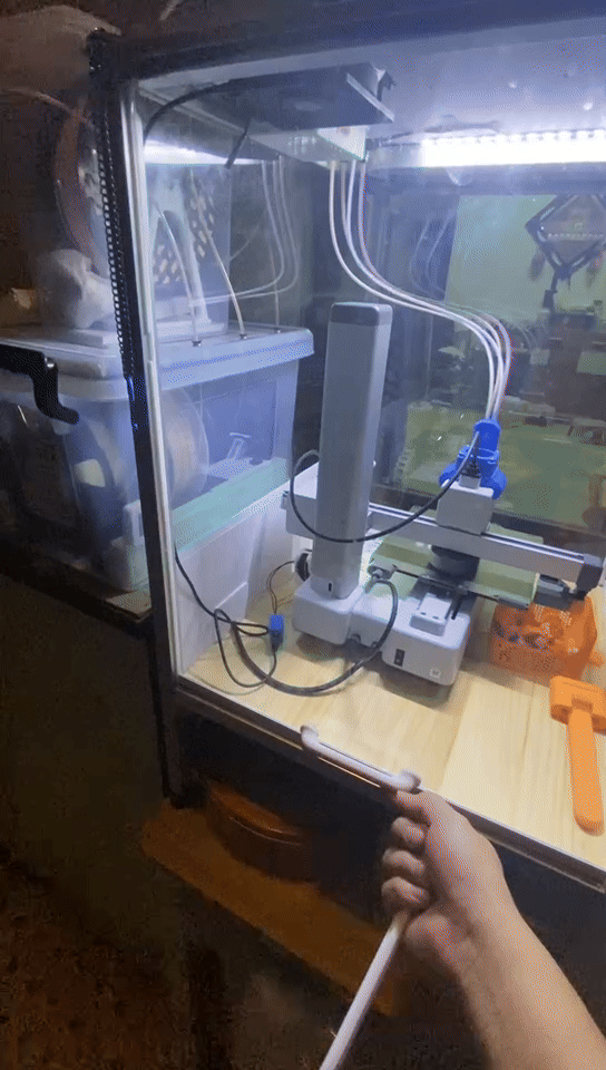 A1mini 20型材封箱PC板上拉门导轨