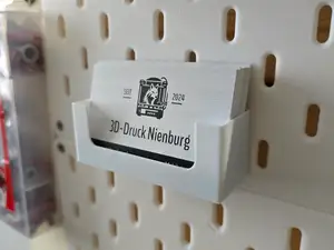 Business card skadis holder
