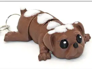 Flexi Puppy Keychain