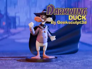 Darkwing Duck Figurine - Custom Collectible Art