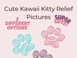 Kawaii Kitty Relief Picture (No Supports)