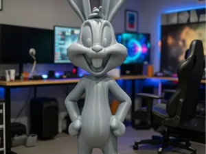 Life Size Classic Bugs Bunny 3D Model