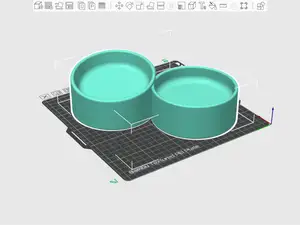 猫碗水饭双碗
