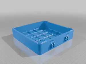 [Gridfinity] 5x5x 6U/8U/10U/12U lock, handle,lable
