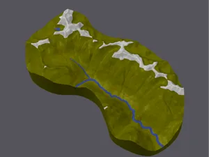 Upper South Fork Skokomish River TOPO map