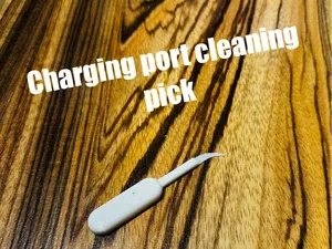 Charging port cleaning pick