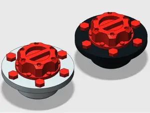 美嘉欣H12PH12Y轴头锁 Model car simulation axle head lock