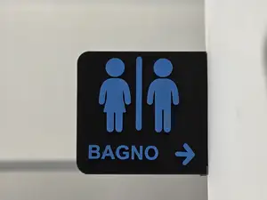 INSEGNINA WC UOMO DONNA