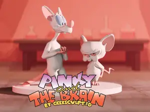 Pinky and the Brain Figurine – Iconic Cartoon Duo