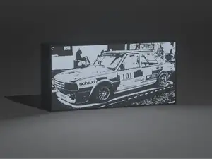 škoda - svítící krabička na LED pásek k posteli
