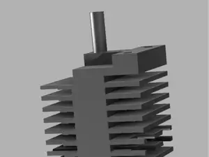 Creality K2 Plus hotend mockup