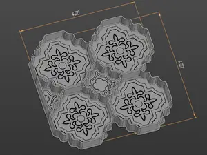 Mold for tile shape