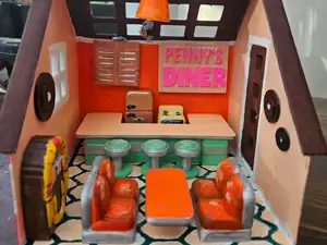 Miniature 60's Diner doll house