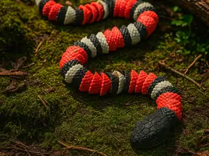 Coral Coil Snake – Articulated Flexi Toy