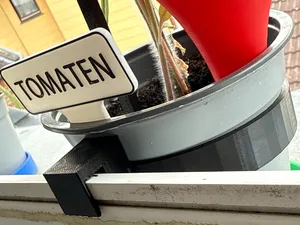 Blumentopf-Fensterklemme
