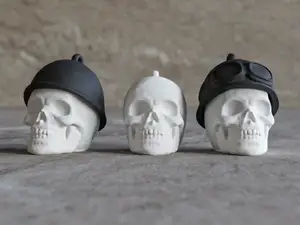 Motorcycle Skull Keychain