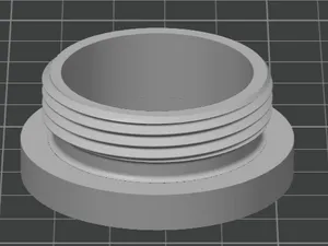 Adapter für HT-Rohre NW40 auf Gewinde G1 1/4