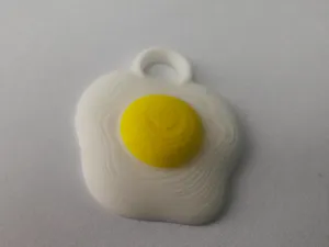 美味煎蛋钥匙扣