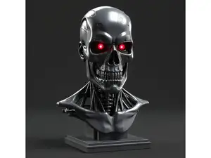 Terminator T800 bust with pedestal (AI)