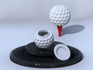 Happy Gilmore golf ball flask