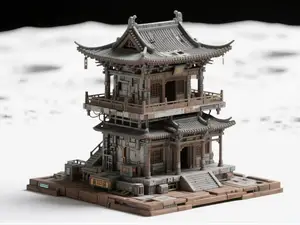 古风月球基地 一体打印 a1mini适用