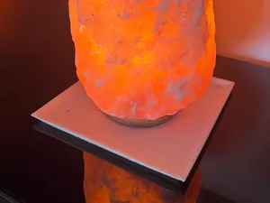 Designer plate for salt lamp.
