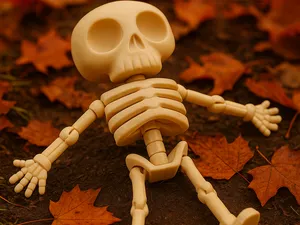 Articulated Skeleton Toy – Cute Halloween Figurine