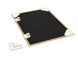 Window Frame Corners & Latches for Insect Net