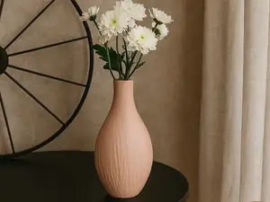 Minimalist Nude Vase — Natural Texture Form