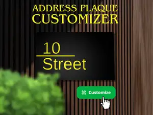 Address Plaque Customizer