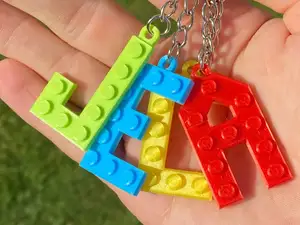 Custom 3d printed Legó keychains